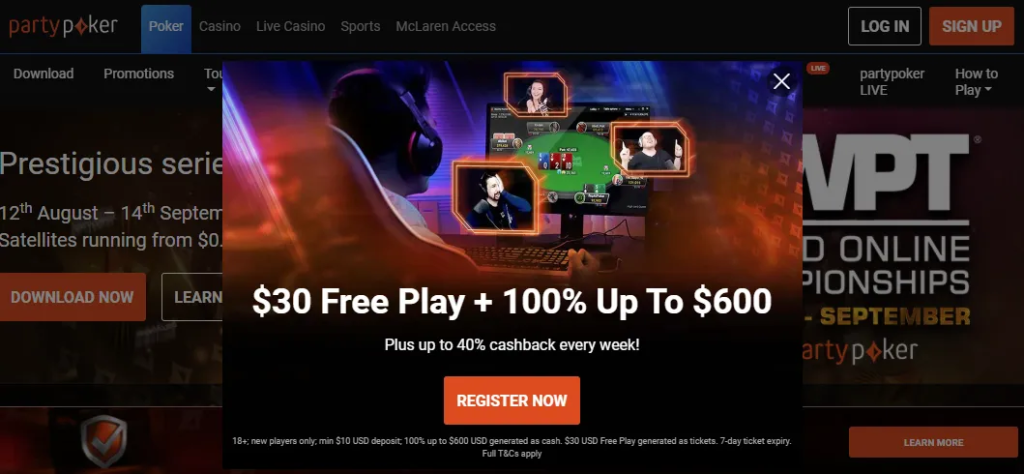 partypoker web