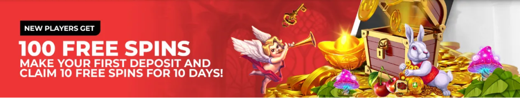 100 free spins