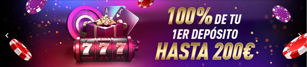 100 First Deposit Bonus up to 200 Euros