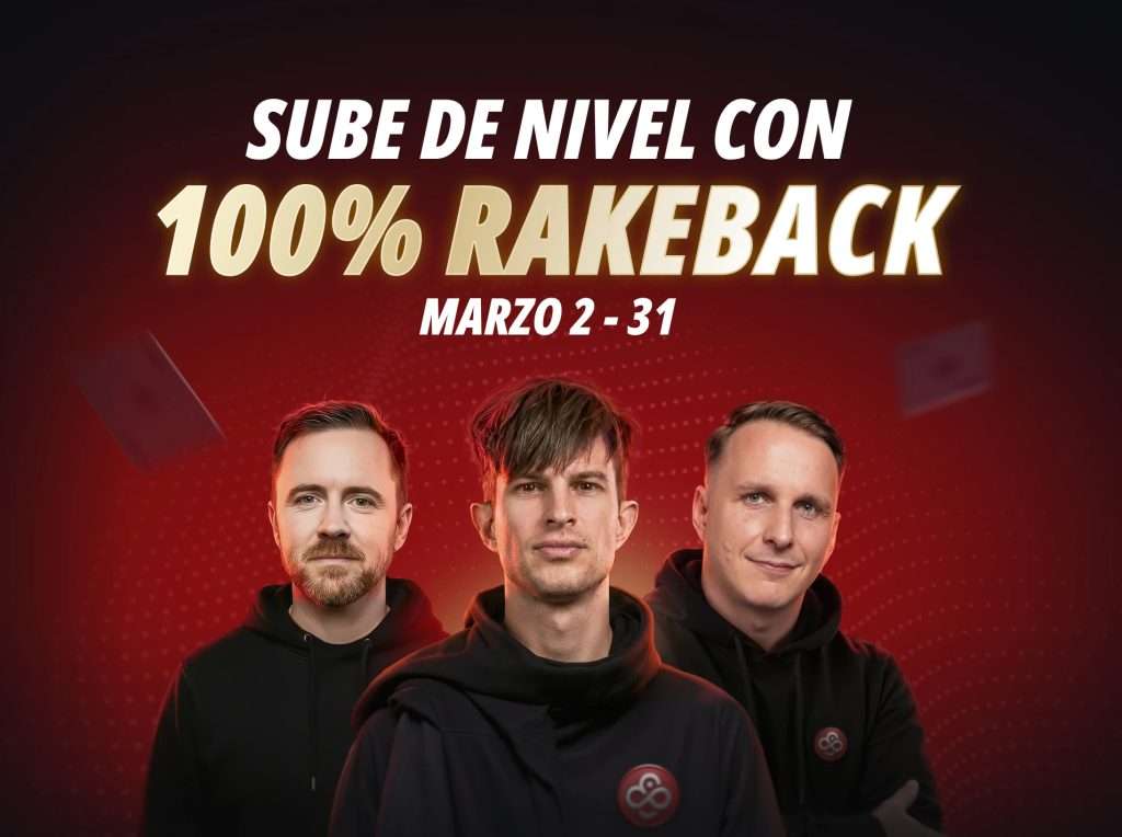 Promoción CoinPoker 100% rakeback en marzo 2026 con nuevo software