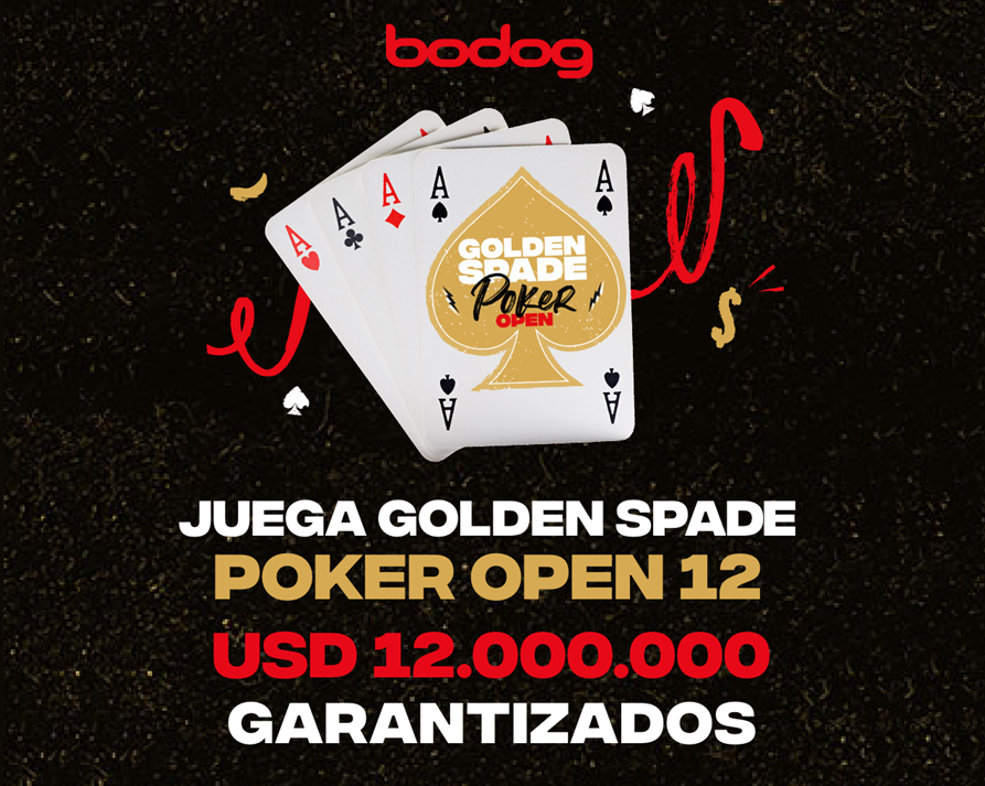 La edición Nro 12 de Golden Spade Poker Open de Bodog entregará más de 12 millones en premios